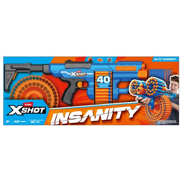 XSHOT Insanity Blitz Hammer(48 Darts) by ZURU - Buy XSHOT Insanity