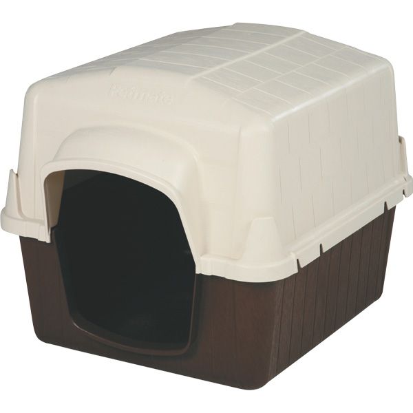 PETMATE 25114 Dog House, 50 to 90 lb Capacity, Plastic, Black