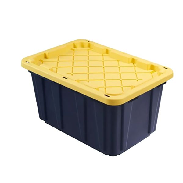 Edge Plastics Super Box Storage Tote Tough Box, 27 Gallon