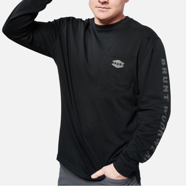 Men's Long Sleeve Pocket T-Shirt - Buy Men's Long Sleeve Pocket T